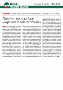 Almaviva Rinuncia ai locali «La priorità sono le commesse»