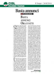 Basta annunci. Ora i fatti