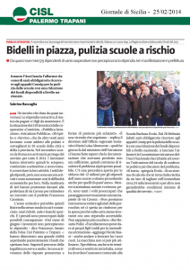 Bidelli in piazza, pulizie scuole a rischio