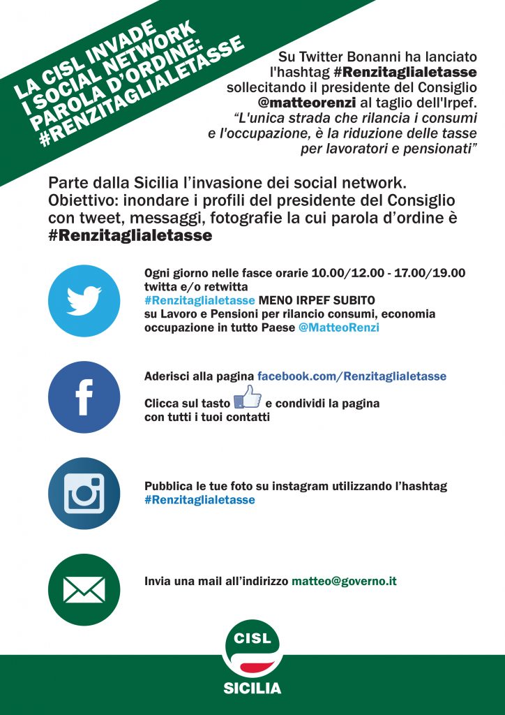 la cisl invade i social network